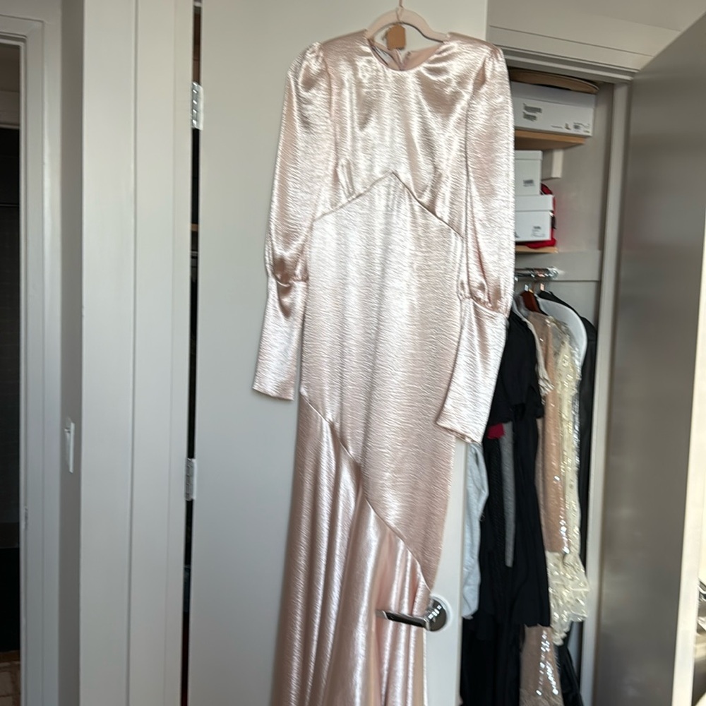 PHILOSOPHY di Lorenzo serafini hammered satin dress